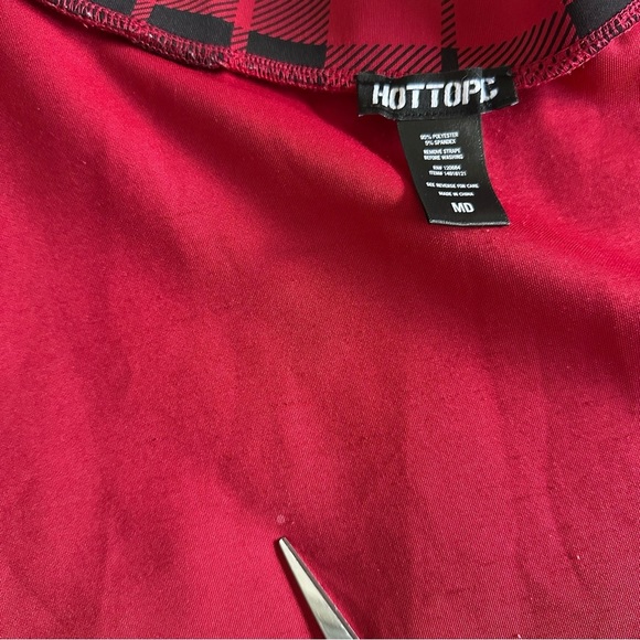 Hot Topic Skirt Womens Medium Plaid Zip Front D-Ring Skater Grunge Goth Punk - Picture 9 of 10